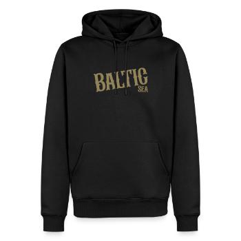 Baltic Sea in edlem Look - Männer Premium Bio Hoodie - Schwarz - Vorne - Nico (187cm)