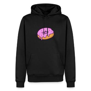Donut Tropfend - Männer Premium Bio Hoodie - Schwarz - Vorne - Nico (187cm)