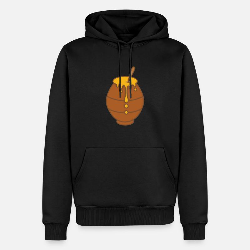 Pot de miel - Sweat à capuche Premium bio Homme - noir