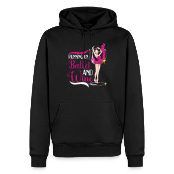 Ballet Ballerine Danse Danseuse Danse Ballet Cadeau - Sweat à capuche Premium bio Homme - noir - Devant - Nico (187cm)