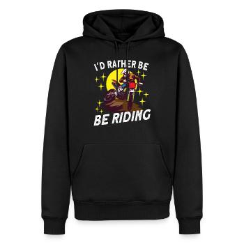 Dirt Bike Dirt Bike Riding Motocross Dirt Biking - Sweat à capuche Premium bio Homme - noir - Devant - Nico (187cm)