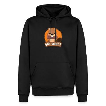 Biber Fan Biber Liebhaber Lustiges Biber Geschenk - Männer Premium Bio Hoodie - Schwarz - Vorne - Nico (187cm)