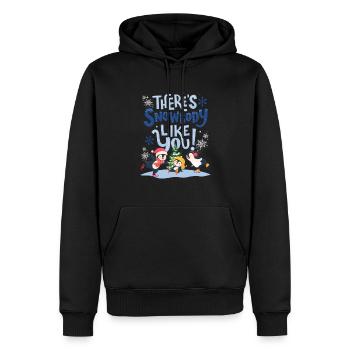 PATINS DE LA FAMILLE PENGUIN - Sweat à capuche Premium bio Homme - noir - Devant - Nico (187cm)