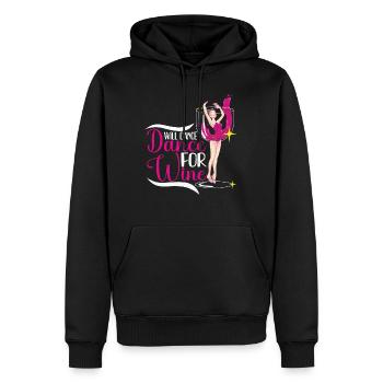 Ballet Ballerine Danse Danseuse Danse Ballet Cadeau - Sweat à capuche Premium bio Homme - noir - Devant - Nico (187cm)
