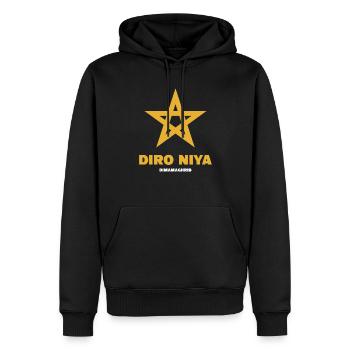 Diro Niya -Morocco - Men’s Premium Organic Hoodie - black - Front - Nico (187cm)