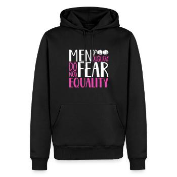 Féminisme Le pouvoir des femmes pro-choix Pro Avortement - Sweat à capuche Premium bio Homme - noir - Devant - Nico (187cm)