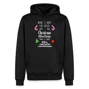 Weihnachtsfeier Büro Anti Ironie Sarkasmus - Männer Premium Bio Hoodie - Schwarz - Vorne - Nico (187cm)