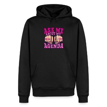 Féminisme Le pouvoir des femmes pro-choix Pro Avortement - Sweat à capuche Premium bio Homme - noir - Devant - Nico (187cm)