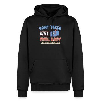 Postangestellte Postdame Postbote Post - Männer Premium Bio Hoodie - Schwarz - Vorne - Nico (187cm)