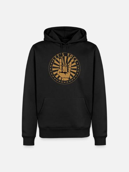Lets Rock and Roll - Men’s Premium Organic Hoodie - black
