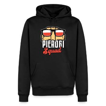 Pierogi Squad Pologne Pologne Polska Polski - Sweat à capuche Premium bio Homme - noir - Devant - Nico (187cm)