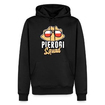 Pierogi Squad Pologne Pologne Polska Polski - Sweat à capuche Premium bio Homme - noir - Devant - Nico (187cm)