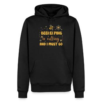 Honey Bee Beekeeping Beekeeper Honeybee Beekeeping - Männer Premium Bio Hoodie - Schwarz - Vorne - Nico (187cm)