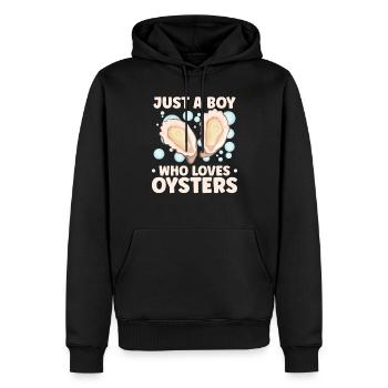 Auster-liebhaber Lustige Auster Auster Shucker - Männer Premium Bio Hoodie - Schwarz - Vorne - Nico (187cm)