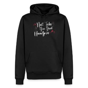 Nail Tech Nail Technician Manicurist Nails Artist - Männer Premium Bio Hoodie - Schwarz - Vorne - Nico (187cm)