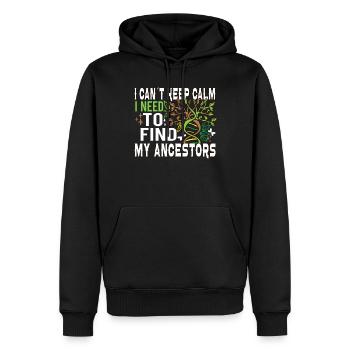 Stammbaum Familienhistoriker Genealogie Genealoge - Männer Premium Bio Hoodie - Schwarz - Vorne - Nico (187cm)