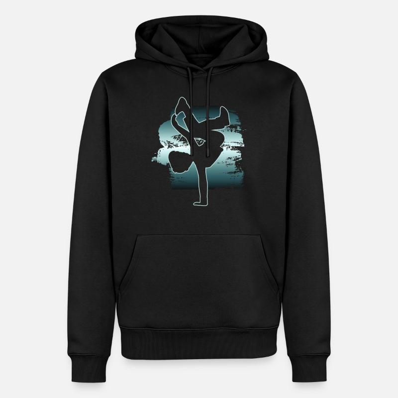 Breakdancer Breakdance Danseurs - Sweat à capuche Premium bio Homme - noir