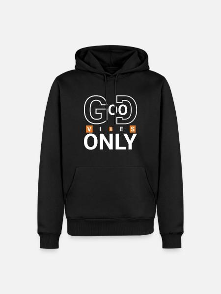Good Vibes Only - Men’s Premium Organic Hoodie - black