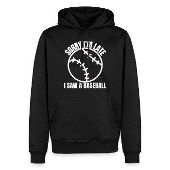 Basketball Lustig Basket Basketballer - Männer Premium Bio Hoodie - Schwarz - Vorne - Nico (187cm)