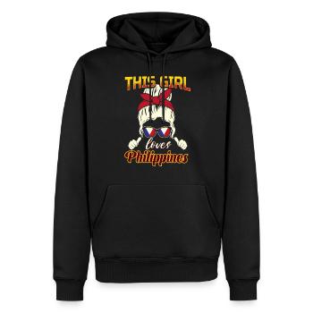 Philippinen Frau - Männer Premium Bio Hoodie - Schwarz - Vorne - Nico (187cm)