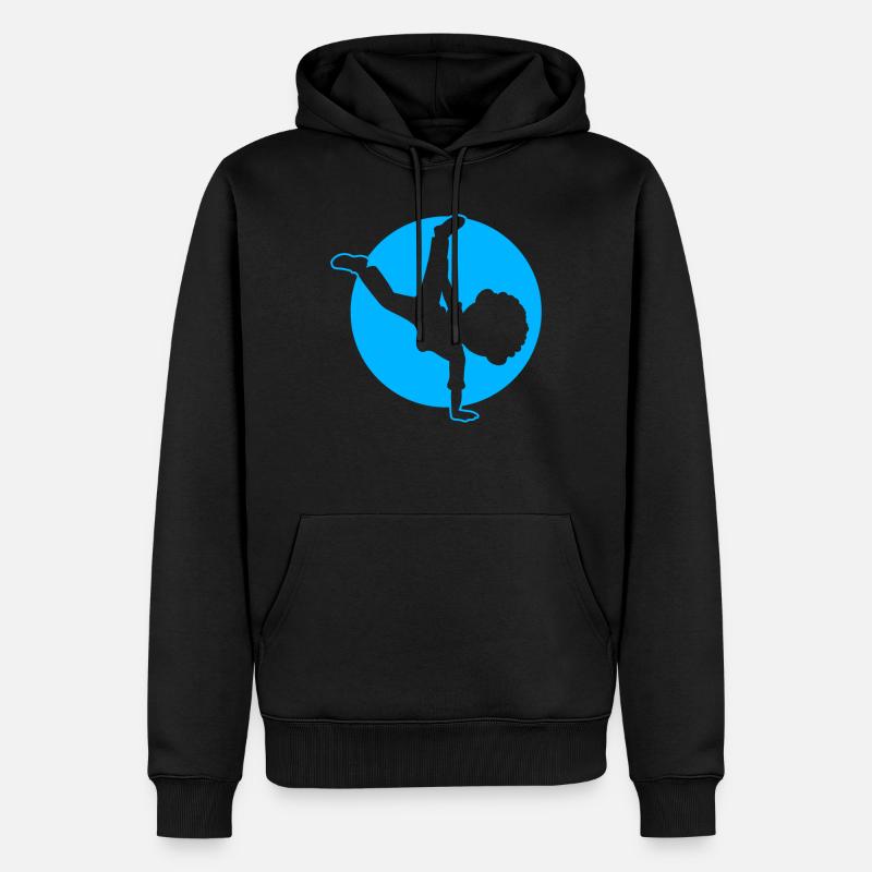 Breakdancer Garçon Breakdance - Sweat à capuche Premium bio Homme - noir