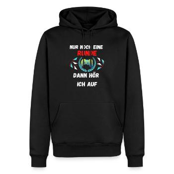 Nur noch eine Runde Gaming Shirt für Gamer - Männer Premium Bio Hoodie - Schwarz - Vorne - Nico (187cm)