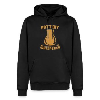 Poterie Poterie Argile Céramistes Potiers céramistes - Sweat à capuche Premium bio Homme - noir - Devant - Nico (187cm)