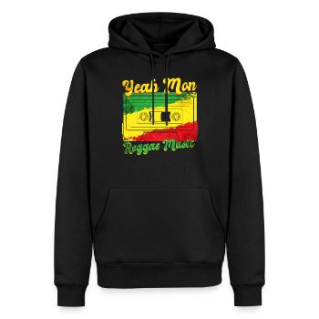 Reggae Musik Jamaika - Männer Premium Bio Hoodie - Schwarz - Vorne - Nico (187cm)