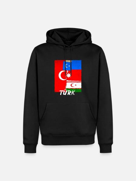 Türk - Männer Premium Bio Hoodie - Schwarz