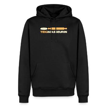 Pizza Bäcker Konditor | Teig Masseurin - Männer Premium Bio Hoodie - Schwarz - Vorne - Nico (187cm)
