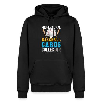 Baseball Cards Baseball Player Baseball Fan Gift - Männer Premium Bio Hoodie - Schwarz - Vorne - Nico (187cm)