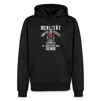 Gamer Controller Realität Genre VR Halloween - Männer Premium Bio Hoodie - Schwarz - Vorne - Nico (187cm)