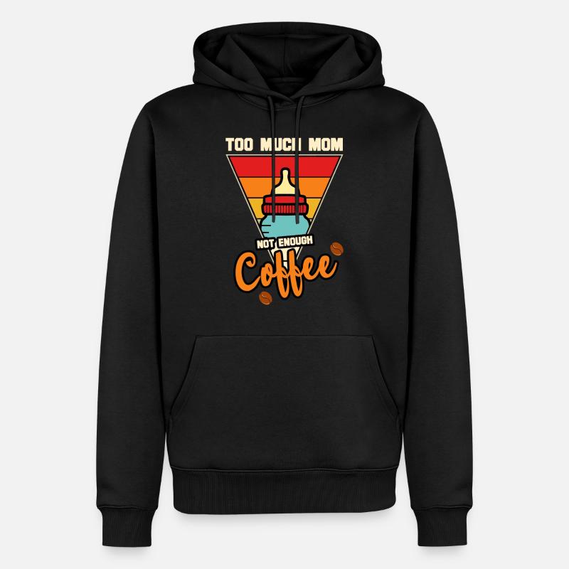 Beruf Mutter Geburt Kind - Männer Premium Bio Hoodie - Schwarz