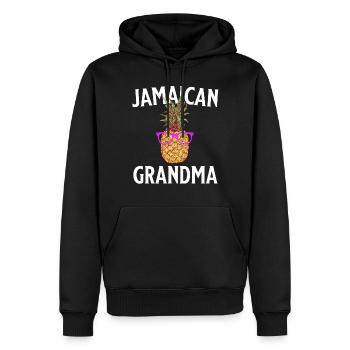 Jamaica Oma Jamaica Grossmutter - Männer Premium Bio Hoodie - Schwarz - Vorne - Nico (187cm)