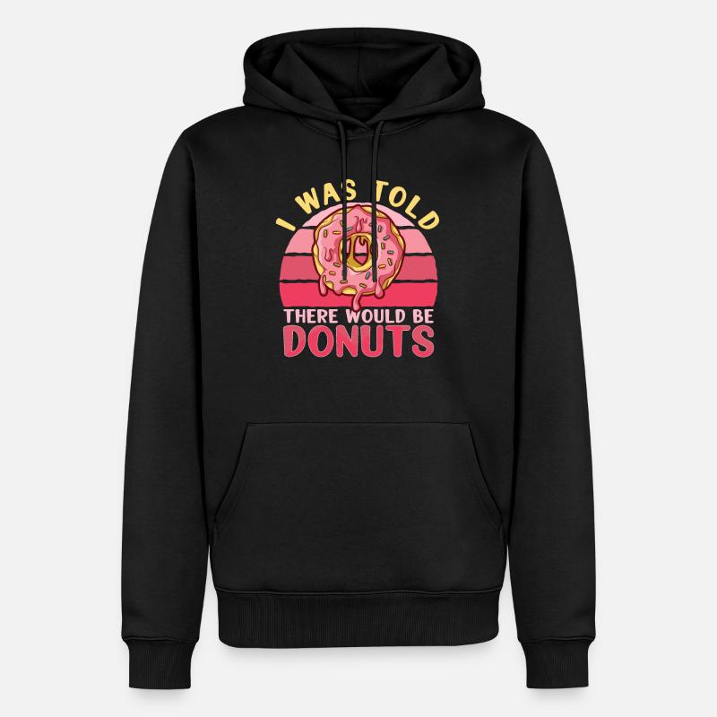 Donut Doughnut Baking Cake Baker - Männer Premium Bio Hoodie - Schwarz