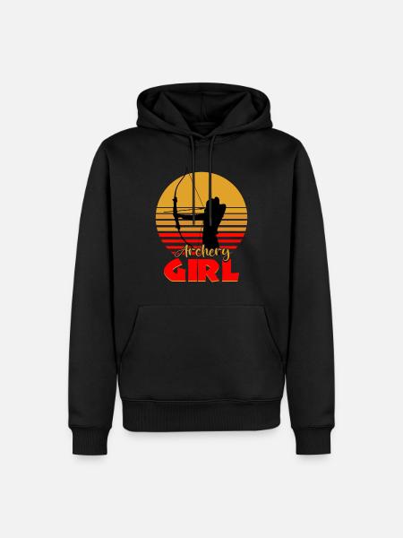 Archer Archery - Men’s Premium Organic Hoodie - black