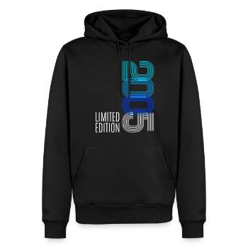 18 Anniversaire Jeunes filles Citation Cadeau 2005 - Sweat à capuche Premium bio Homme - noir - Devant - Nico (187cm)