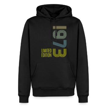 50 Birthday Gift 1973 Limited Edition Funny - Men’s Premium Organic Hoodie - black - Front - Nico (187cm)