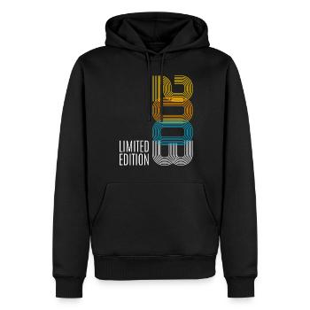 20 Anniversaire Jeunes filles Citation Cadeau 2003 - Sweat à capuche Premium bio Homme - noir - Devant - Nico (187cm)