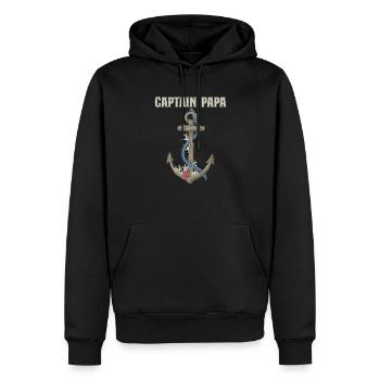Boating Dad Boat Captain Pontoon Sailor Cruising - Männer Premium Bio Hoodie - Schwarz - Vorne - Nico (187cm)