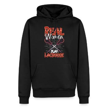 Lacrosse-spieler Lacrosse-trainer Lax Player - Männer Premium Bio Hoodie - Schwarz - Vorne - Nico (187cm)