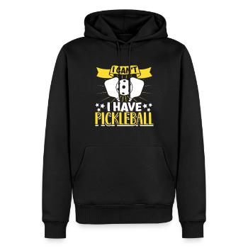 Pickleball Player Pickleball Paddle Pickleball - Männer Premium Bio Hoodie - Schwarz - Vorne - Nico (187cm)