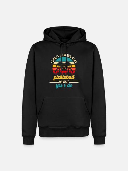 Pickleball Player Pickleball Paddle Pickleball - Männer Premium Bio Hoodie - Schwarz