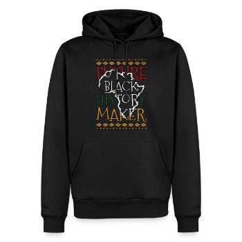 Future Black History Maker Black History Month - Männer Premium Bio Hoodie - Schwarz - Vorne - Nico (187cm)