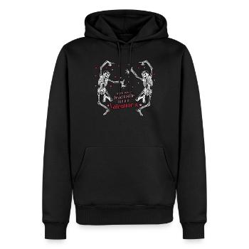 Quand vous êtes mort à l’intérieur mais que c’est la Saint-Valentin - Sweat à capuche Premium bio Homme - noir - Devant - Nico (187cm)