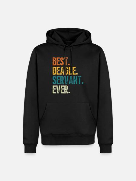 BEST BEAGLE SERVANT EVER - Men’s Premium Organic Hoodie - black