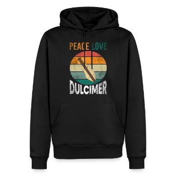 Dulcimer instrument string music - Men’s Premium Organic Hoodie - black - Front - Nico (187cm)