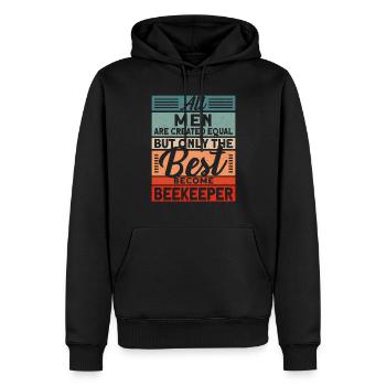 Funny beekeepers & bees - Men’s Premium Organic Hoodie - black - Front - Nico (187cm)