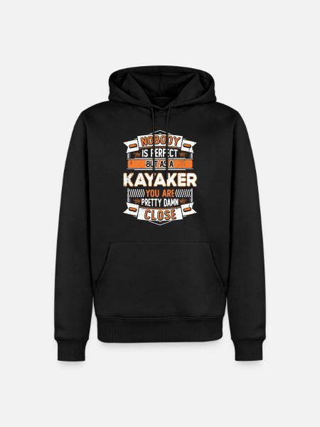 Fun Kayker, Paddle & Kayak - Sweat à capuche Premium bio Homme - noir