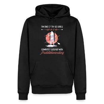 Fun Stand Up Paddling - Men’s Premium Organic Hoodie - black - Front - Nico (187cm)